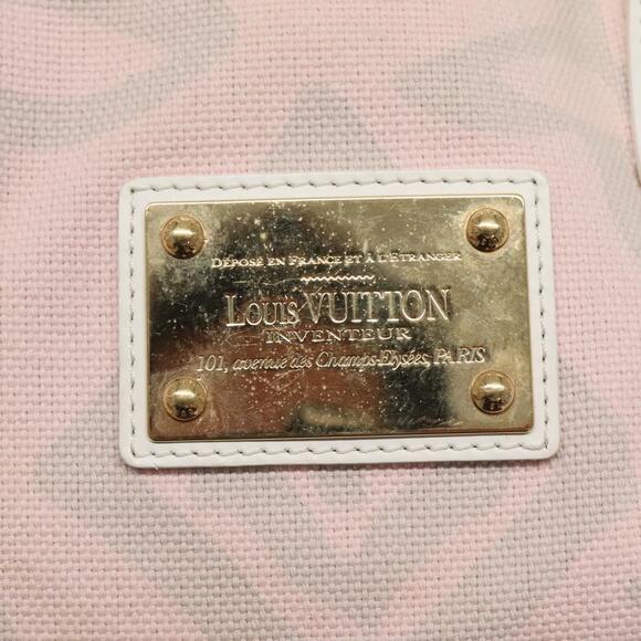 LOUIS VUITTON Cruise Line Tai Sienne PM Bag Canvas Pink M95672 - Picture 10 of 16